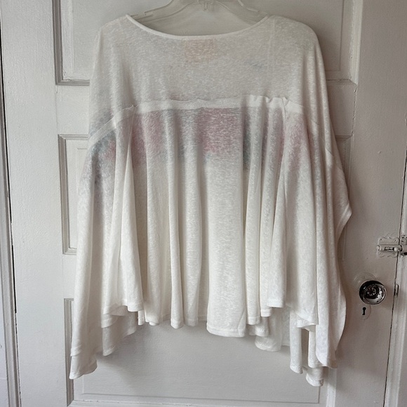 Savanna Jane Floral Embroidered Kimono Sleeve Blouse Flowy Relaxed Fit Boho - Picture 3 of 16